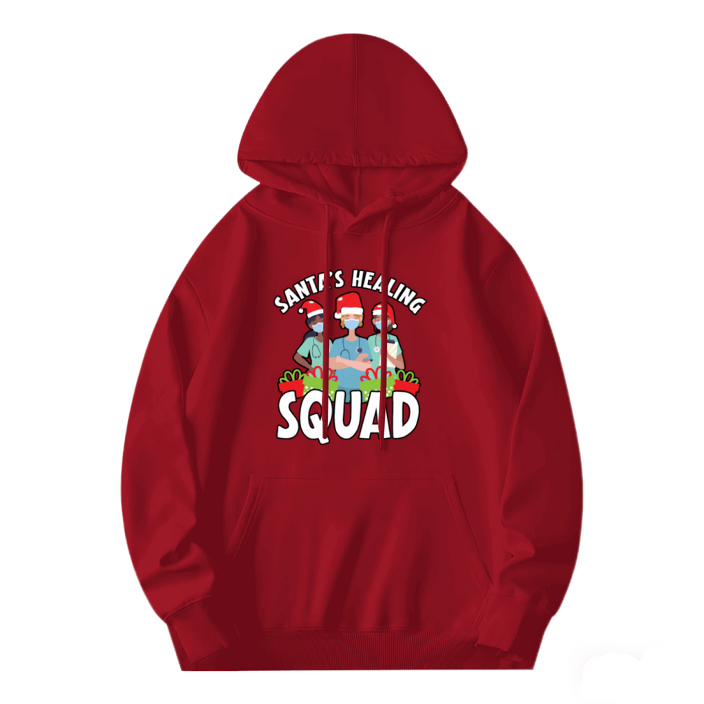 "SANTA" Hoodie - Quote Typography Graphic Sweatshirt for Statement Makers