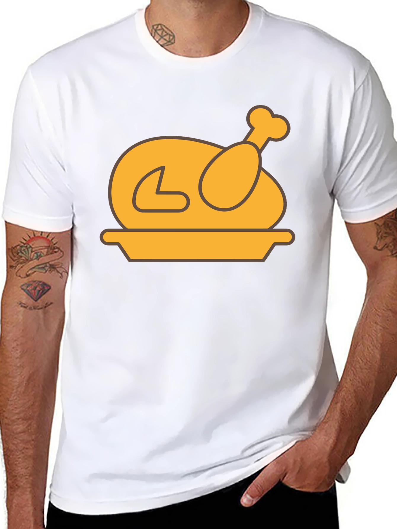 Thanksgiving Turkey T-Shirt - Black Holiday Tee