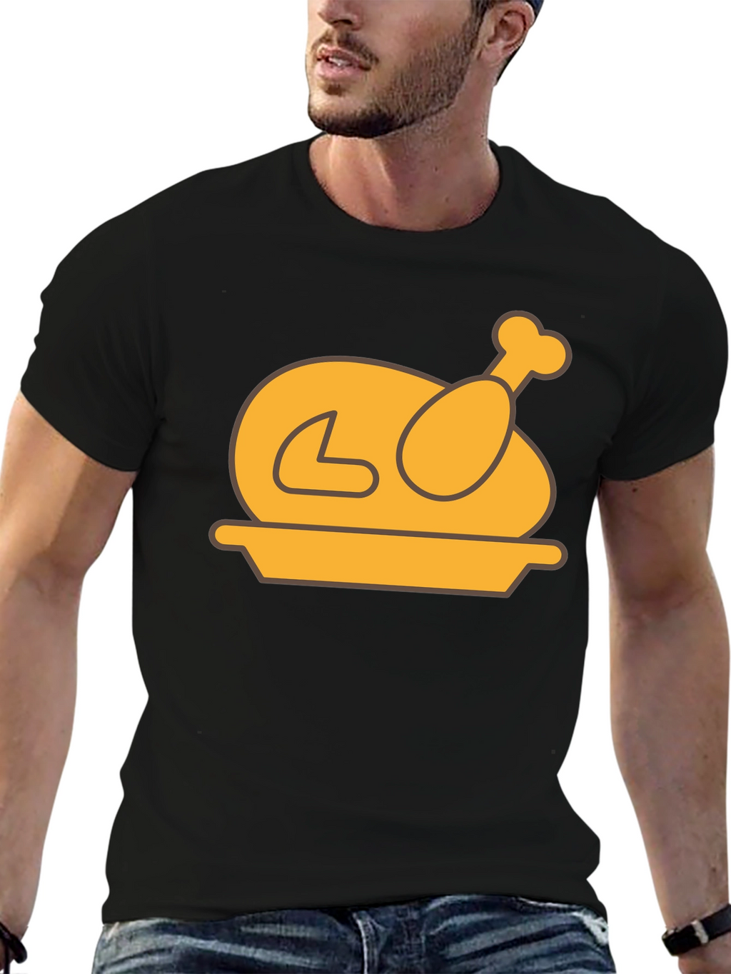 Thanksgiving Turkey T-Shirt - Black Holiday Tee