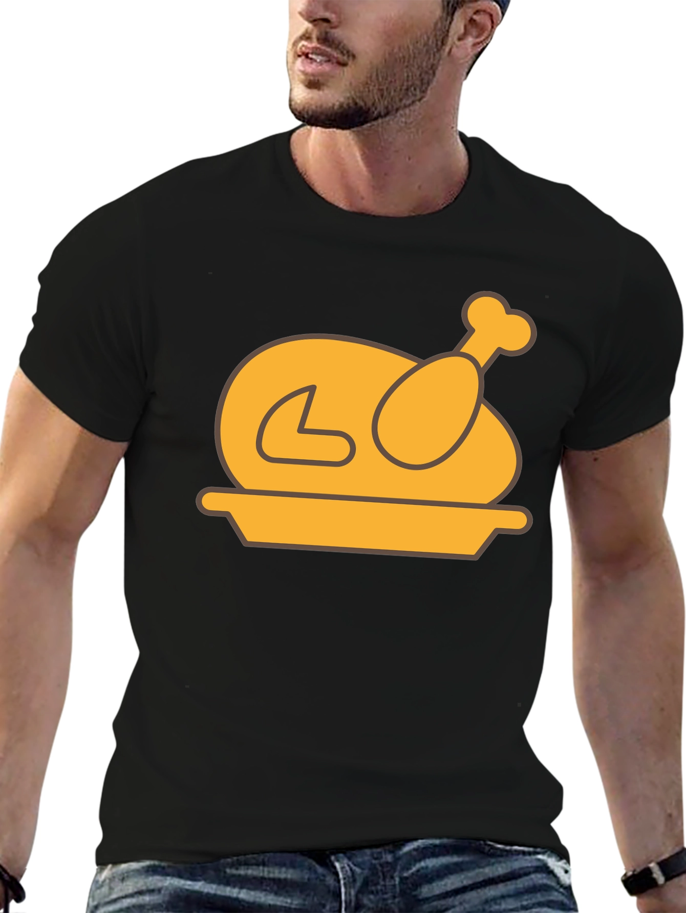 Thanksgiving Turkey T-Shirt - Black Holiday Tee