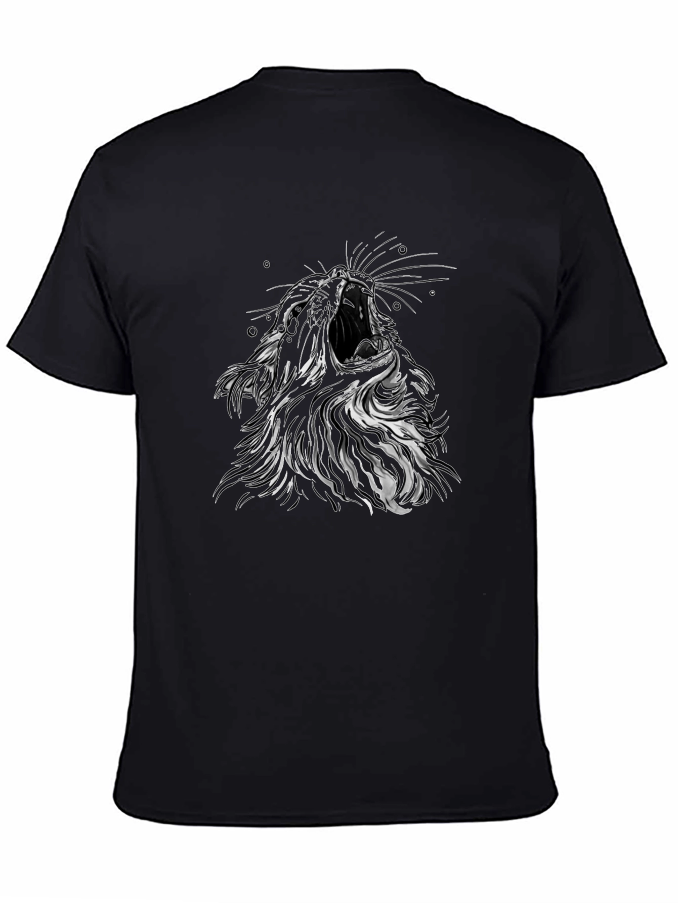 Roaring Lion Graphic T-Shirt - Mens Black Tee