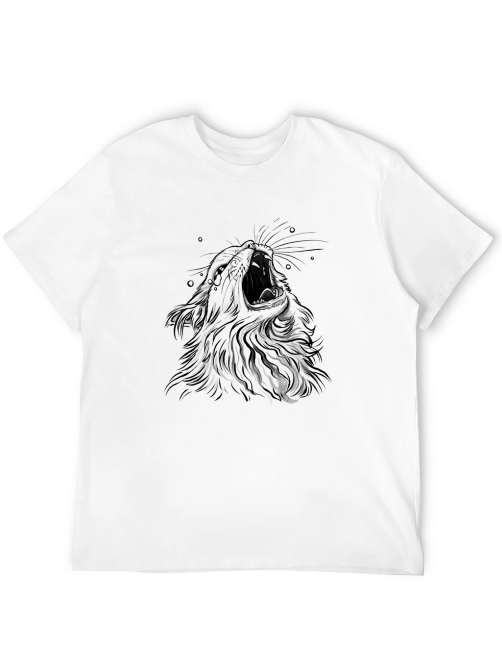 Roaring Lion Graphic T-Shirt - Mens Black Tee