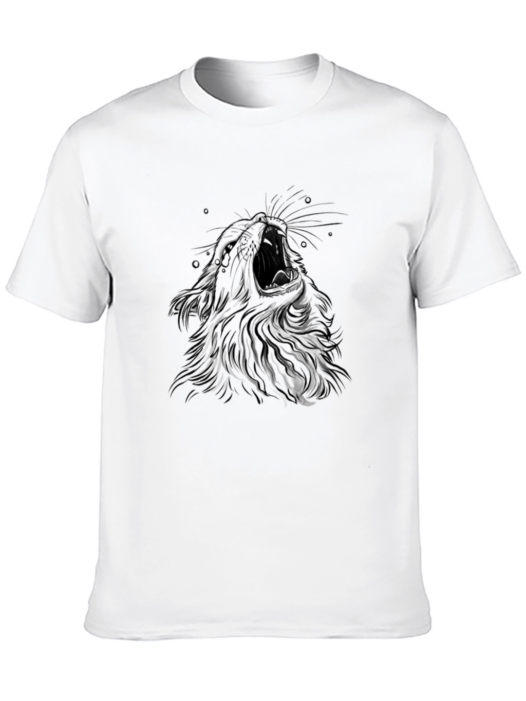 Roaring Lion Graphic T-Shirt - Mens Black Tee