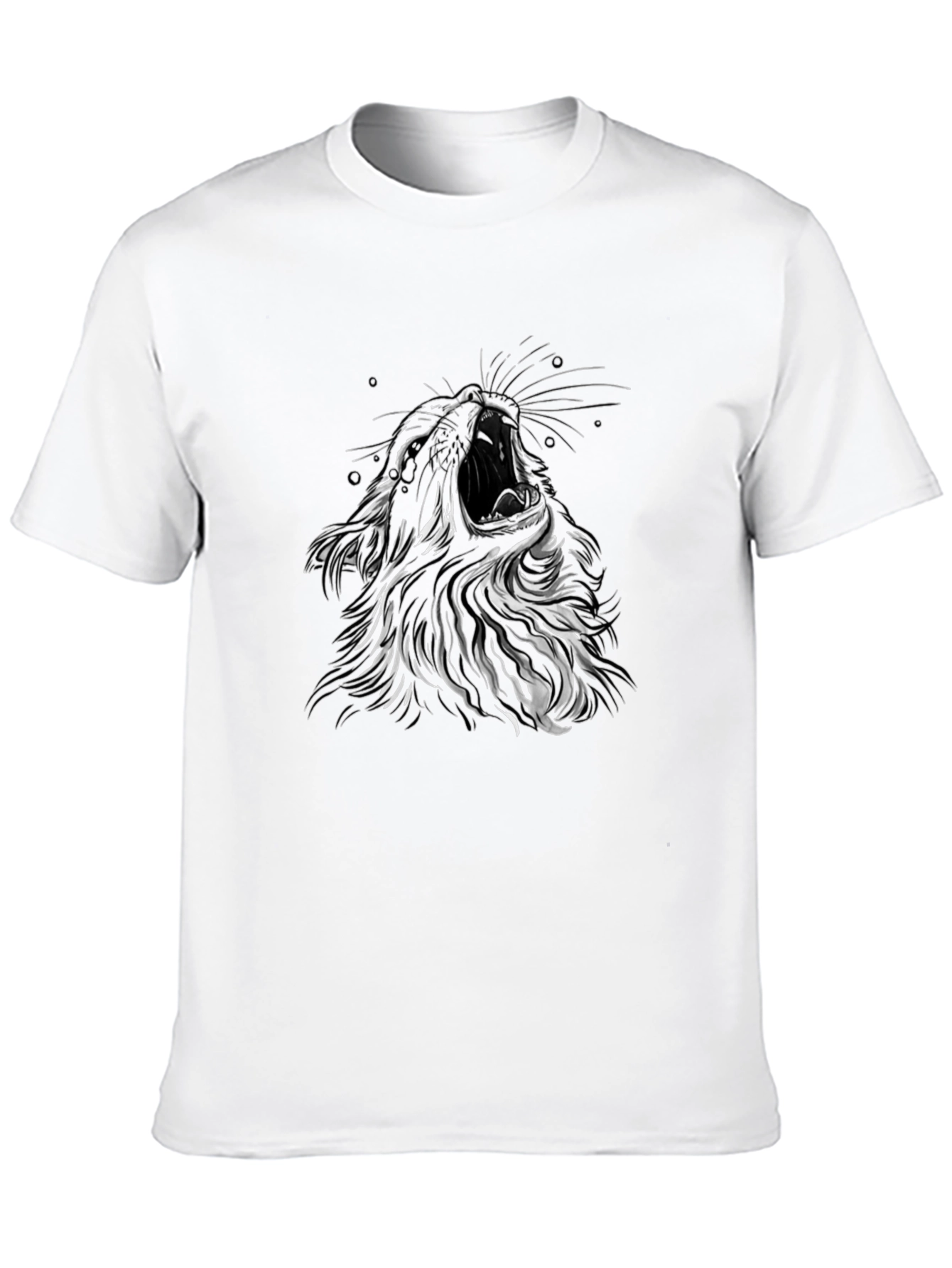 Roaring Lion Graphic T-Shirt - Mens Black Tee