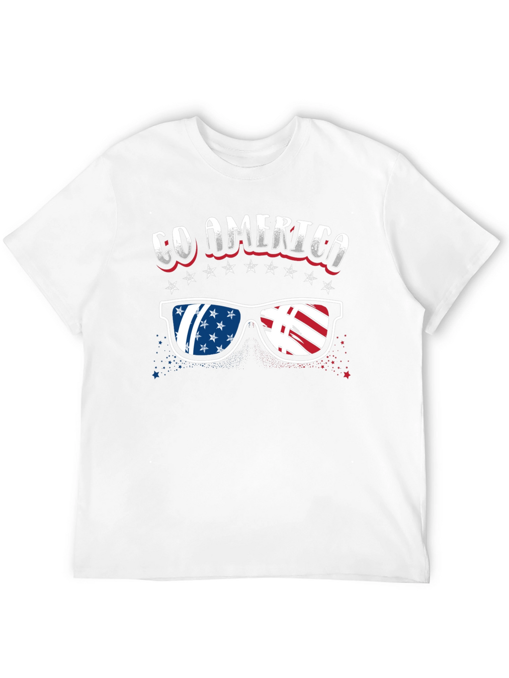 Go America T-Shirt Patriotic Sunglasses