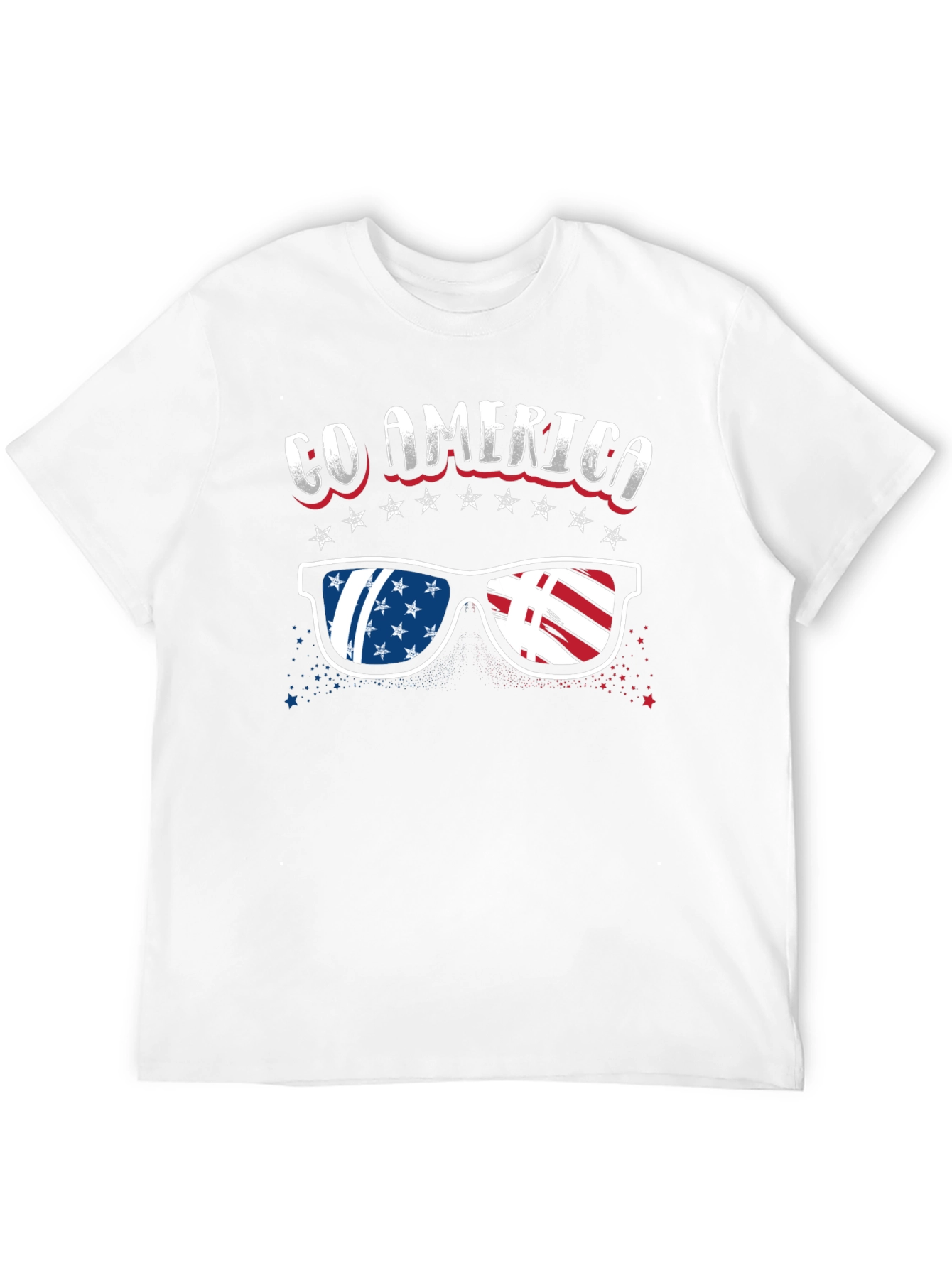 Go America T-Shirt Patriotic Sunglasses
