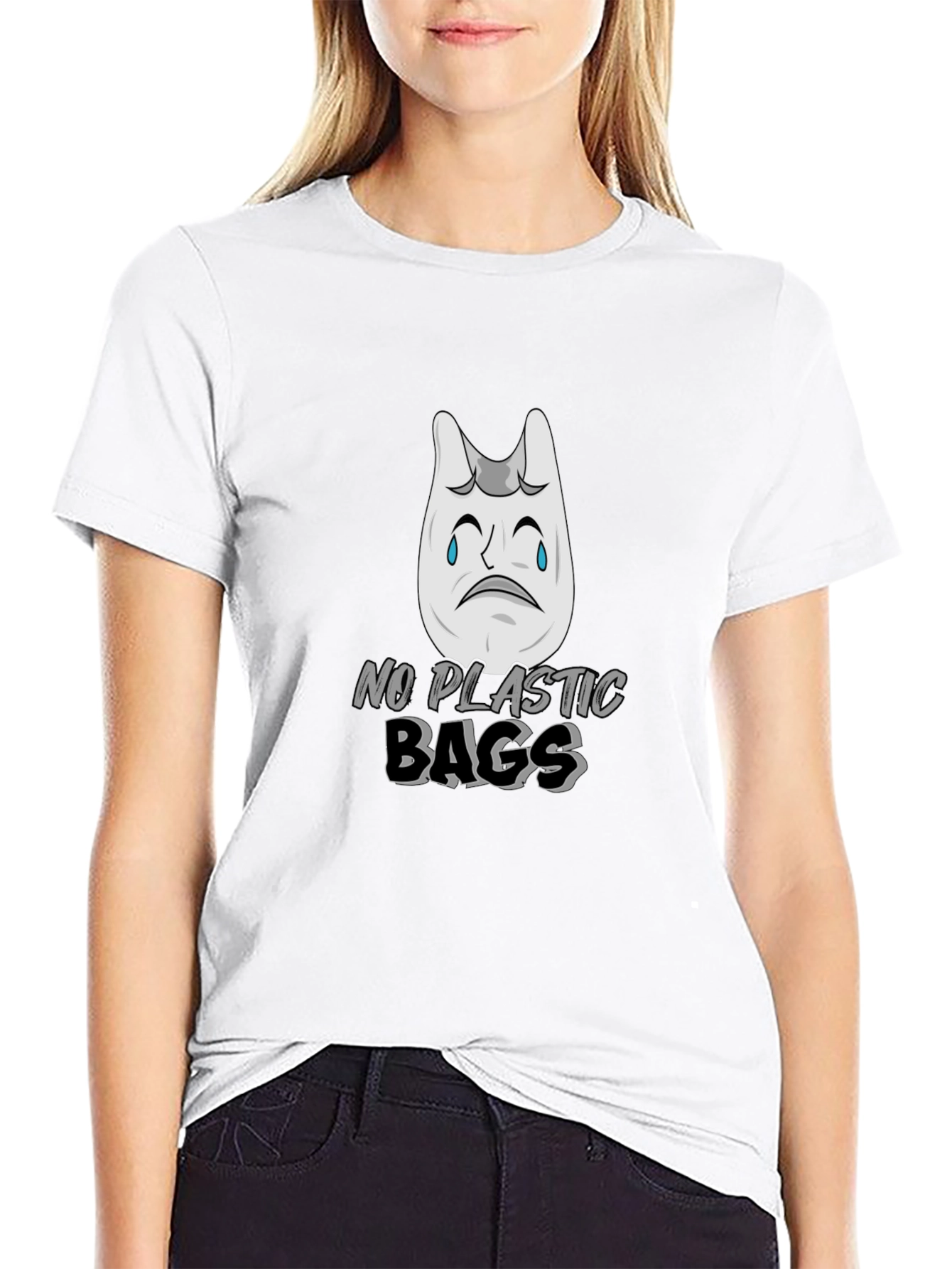 No Plastic Bags T-Shirt - Support Environment