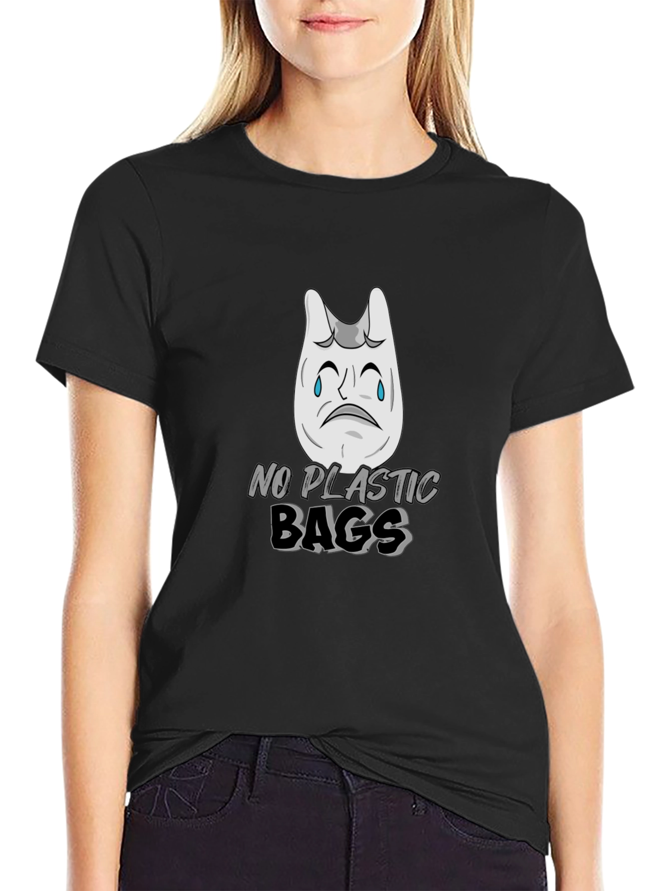 No Plastic Bags T-Shirt - Support Environment
