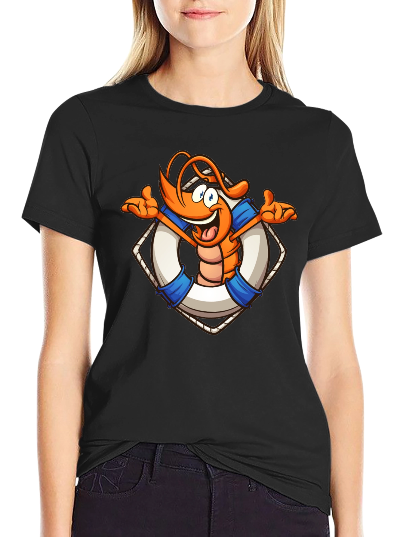 Shrimp Life Preserver Graphic Tee