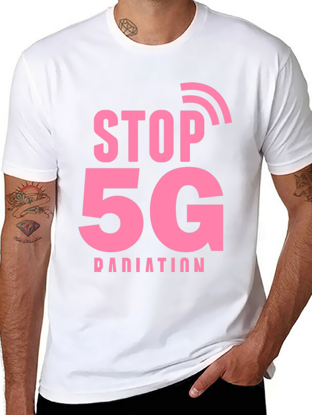Stop 5G Radiation T-Shirt - Protest Tee