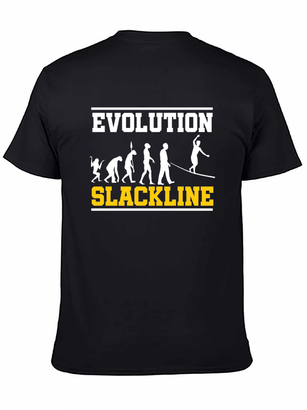 Evolution Slackline T-Shirt: Balance & Progress Tee
