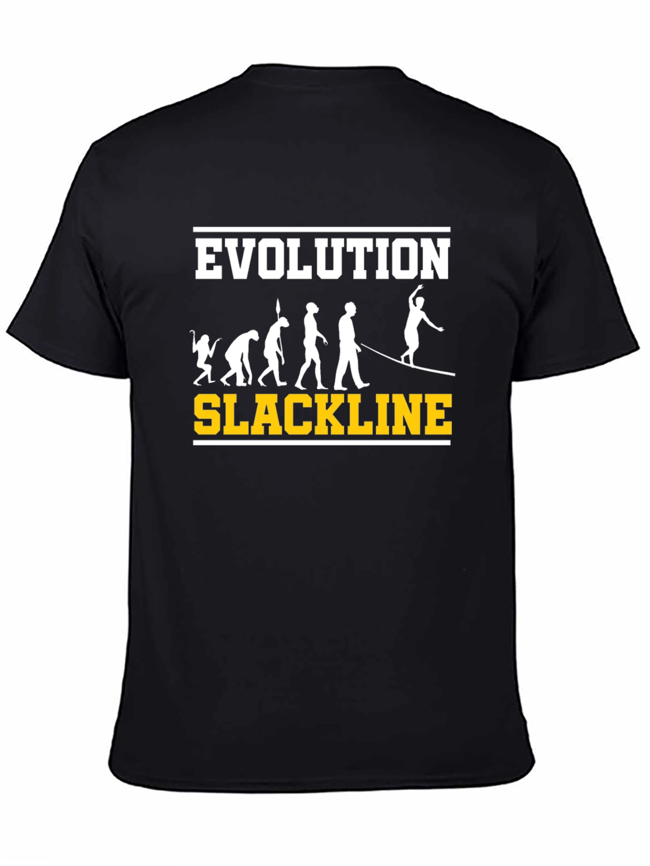 Evolution Slackline T-Shirt: Balance & Progress Tee