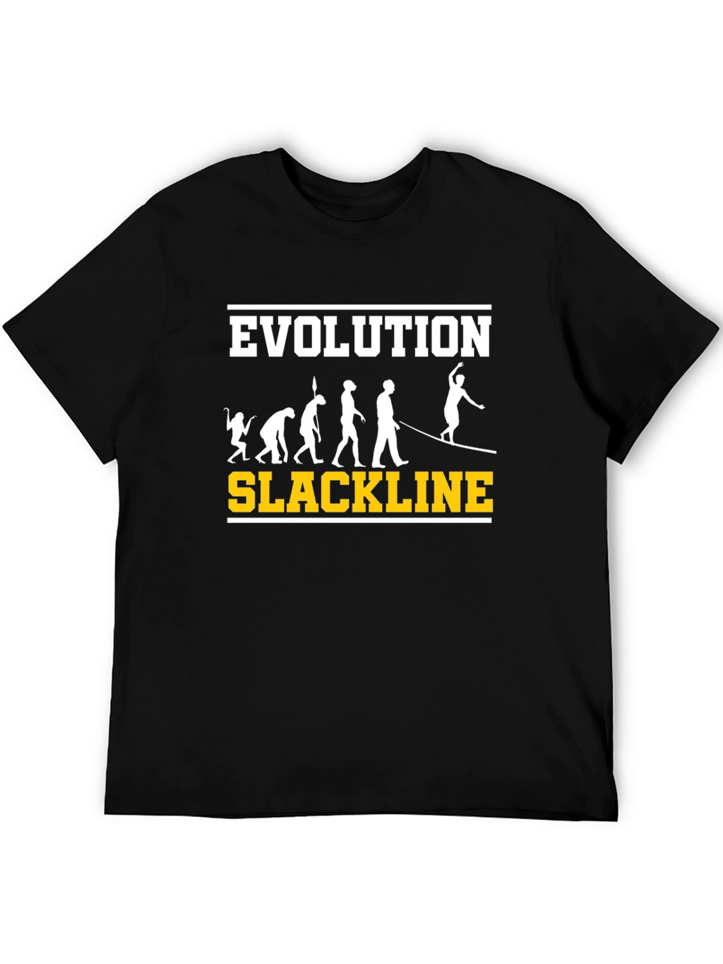 Evolution Slackline T-Shirt: Balance & Progress Tee
