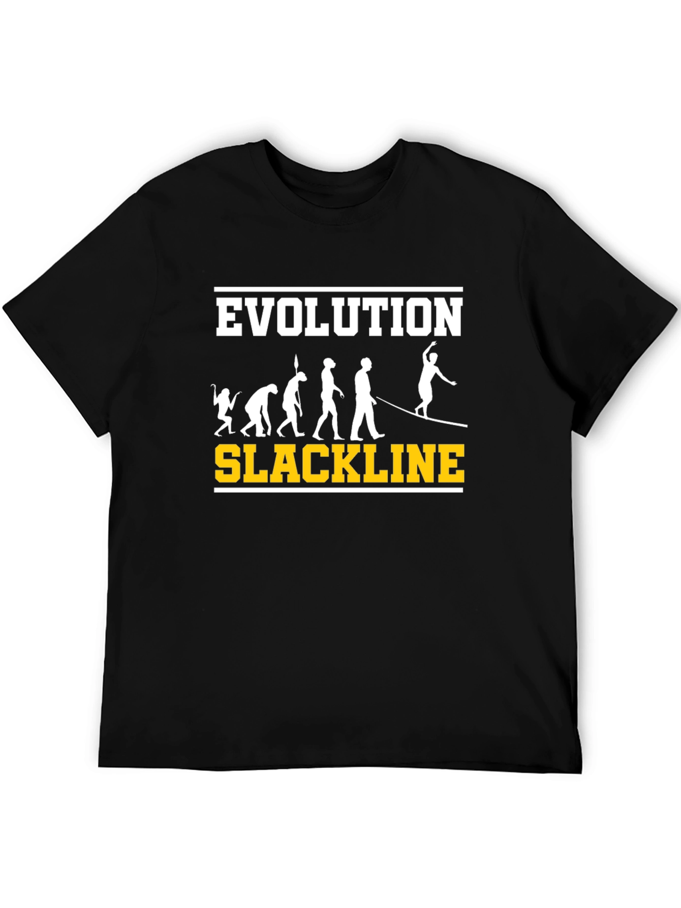 Evolution Slackline T-Shirt: Balance & Progress Tee
