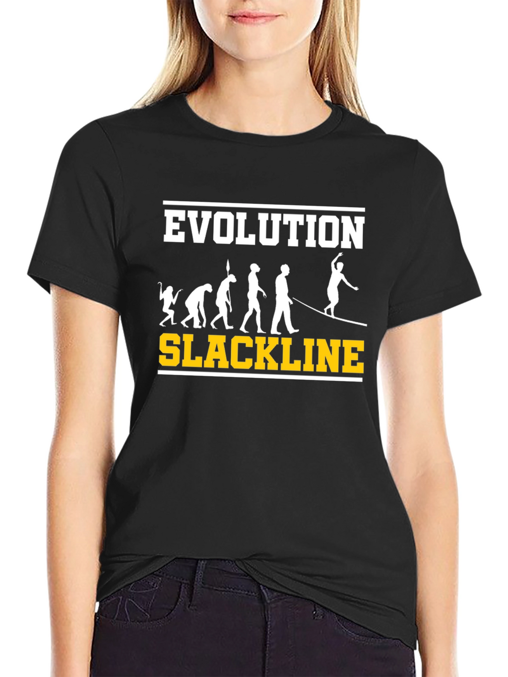 Evolution Slackline T-Shirt: Balance & Progress Tee