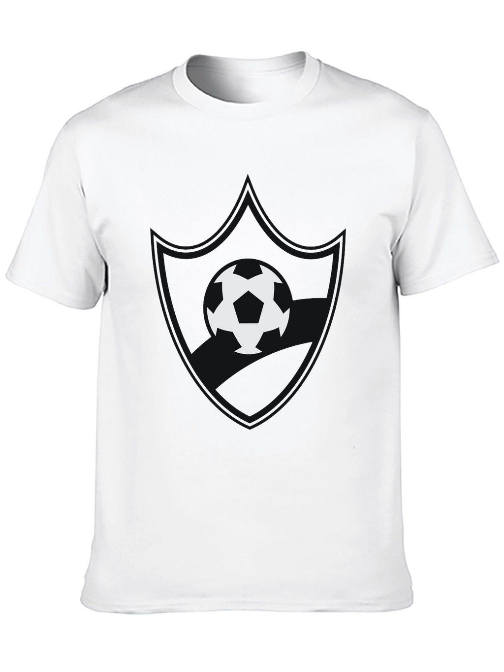 Soccer Ball Graphic Black T-Shirt