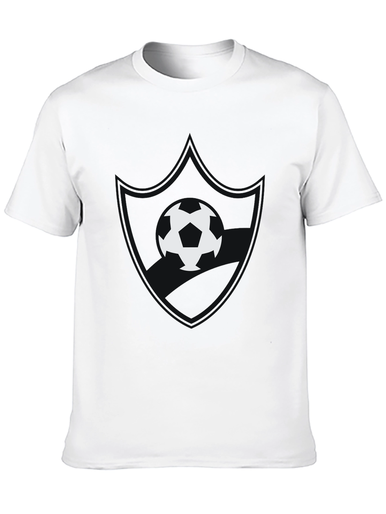 Soccer Ball Graphic Black T-Shirt