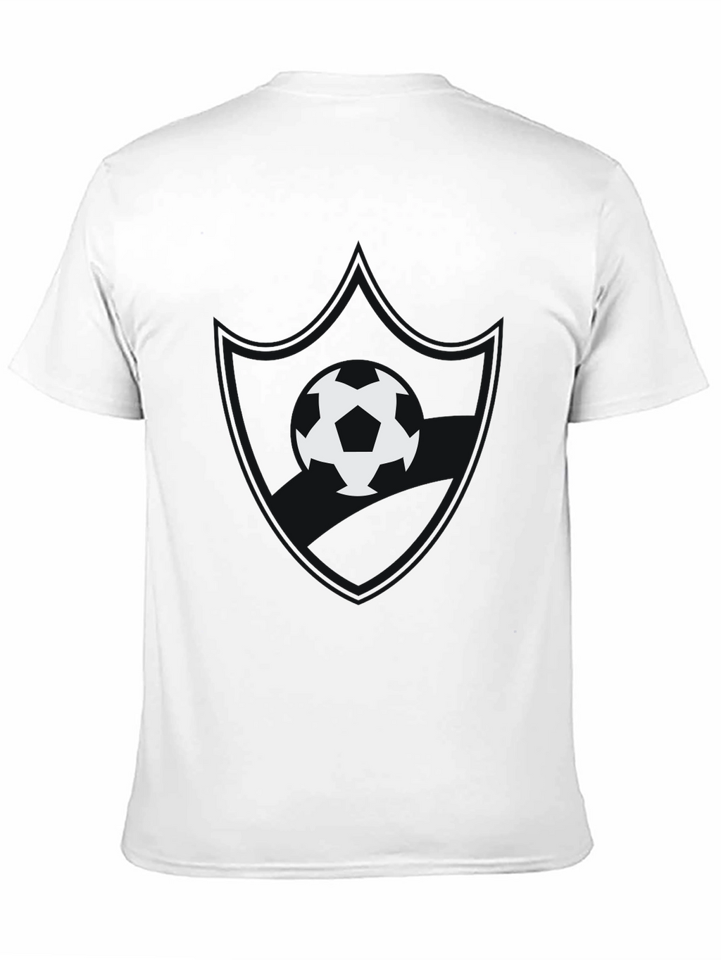 Soccer Ball Graphic Black T-Shirt