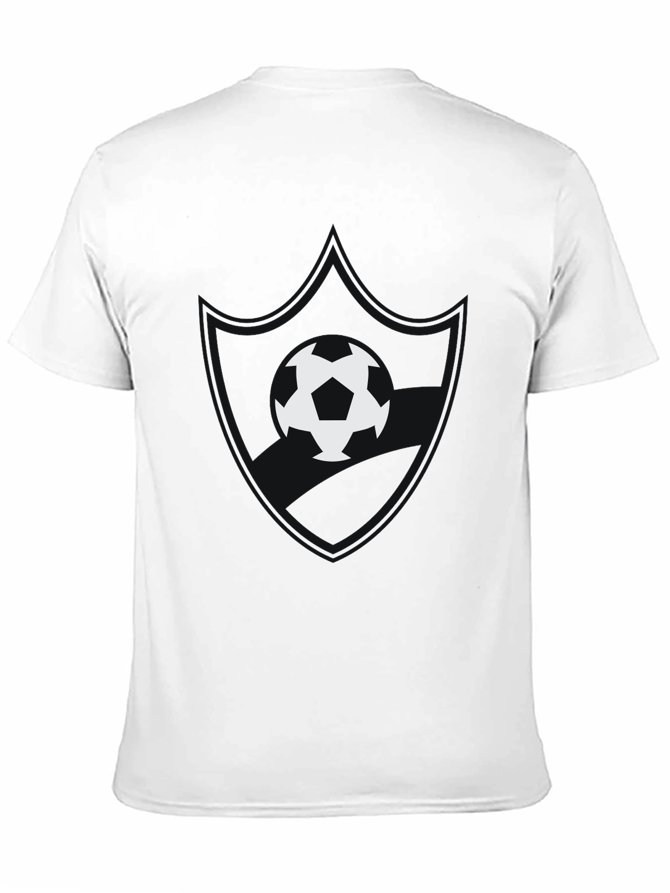 Soccer Ball Graphic Black T-Shirt