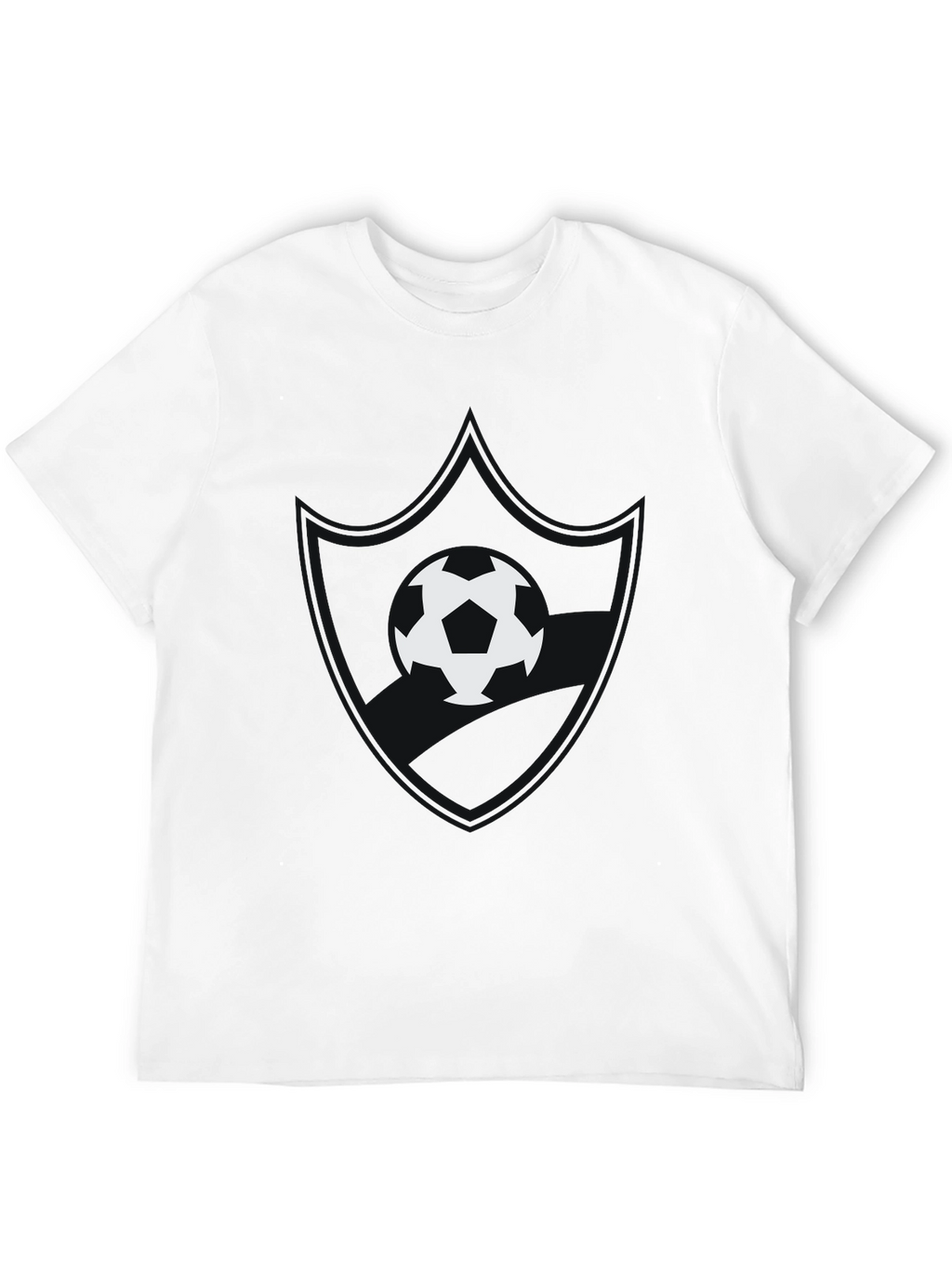 Soccer Ball Graphic Black T-Shirt