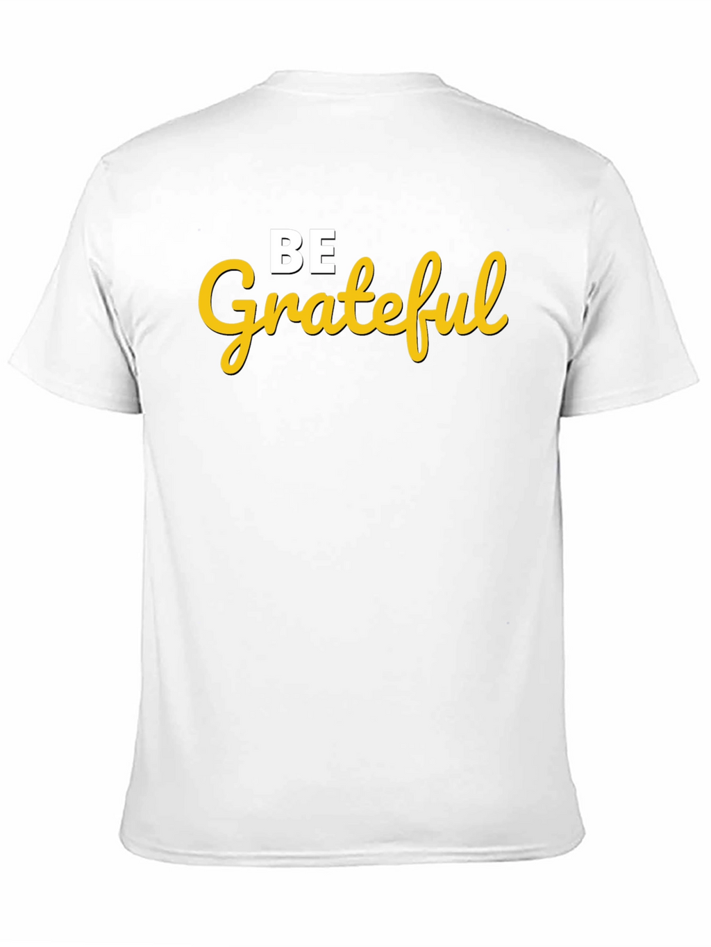 Be Grateful Graphic Tee - Black Cotton Blend