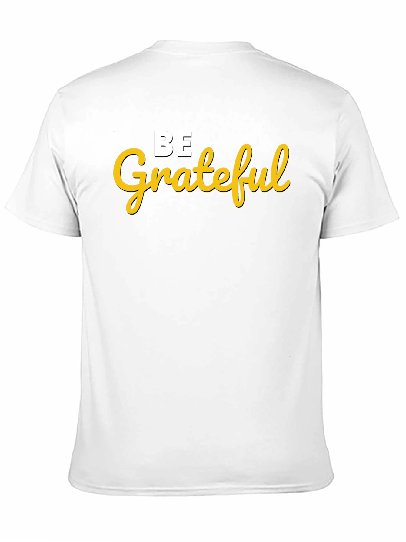 Be Grateful Graphic Tee - Black Cotton Blend