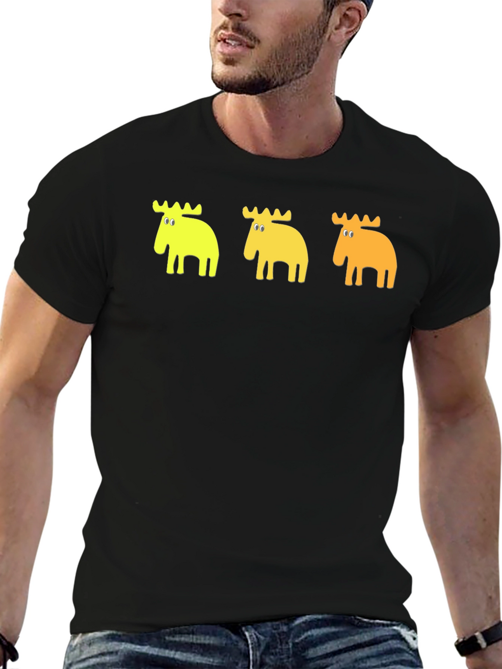 Moose Graphic Tee - Black T-Shirt