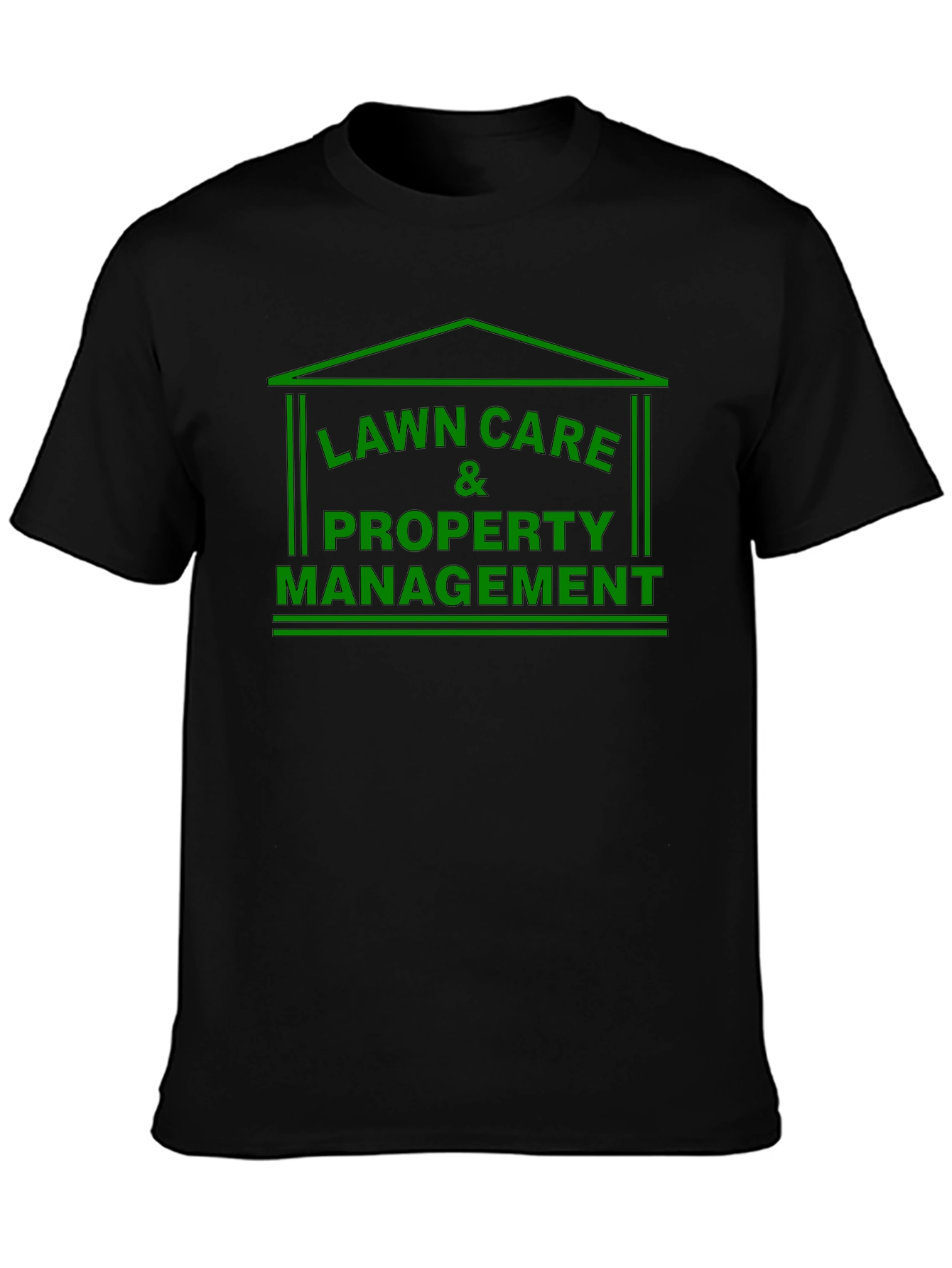 Lawn Care & Property Management Black T-Shirt