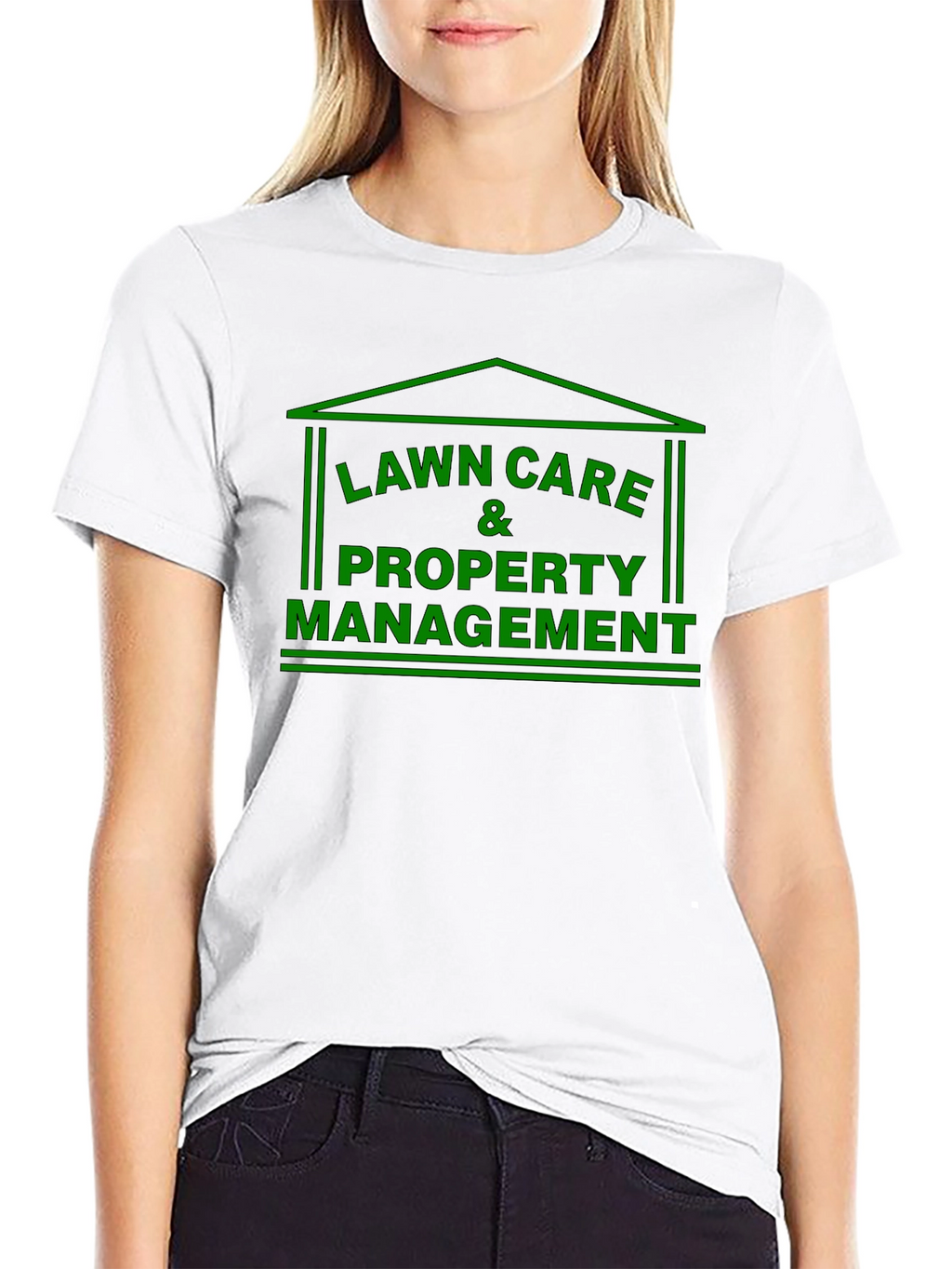 Lawn Care & Property Management Black T-Shirt