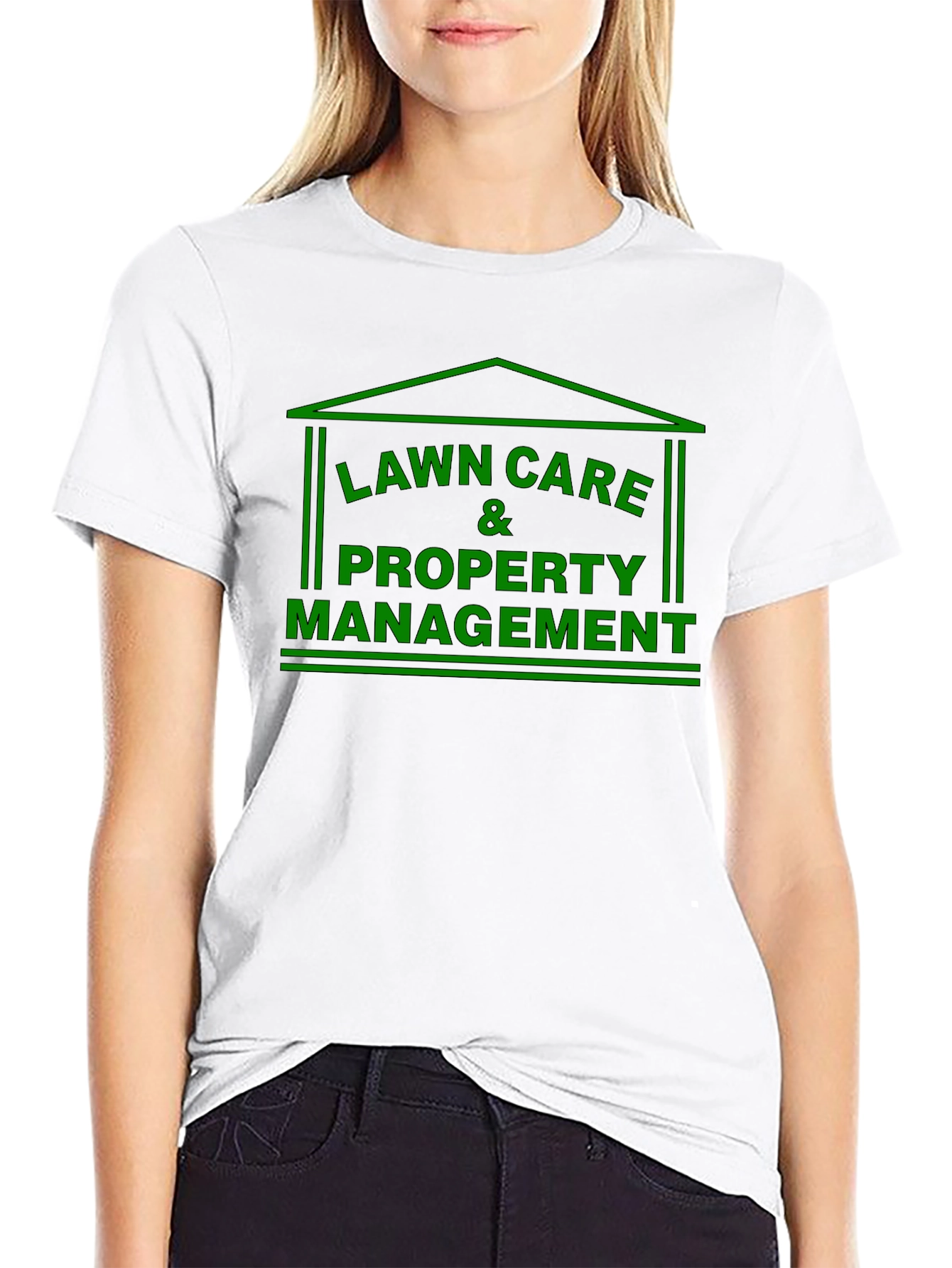 Lawn Care & Property Management Black T-Shirt