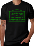 Lawn Care & Property Management Black T-Shirt