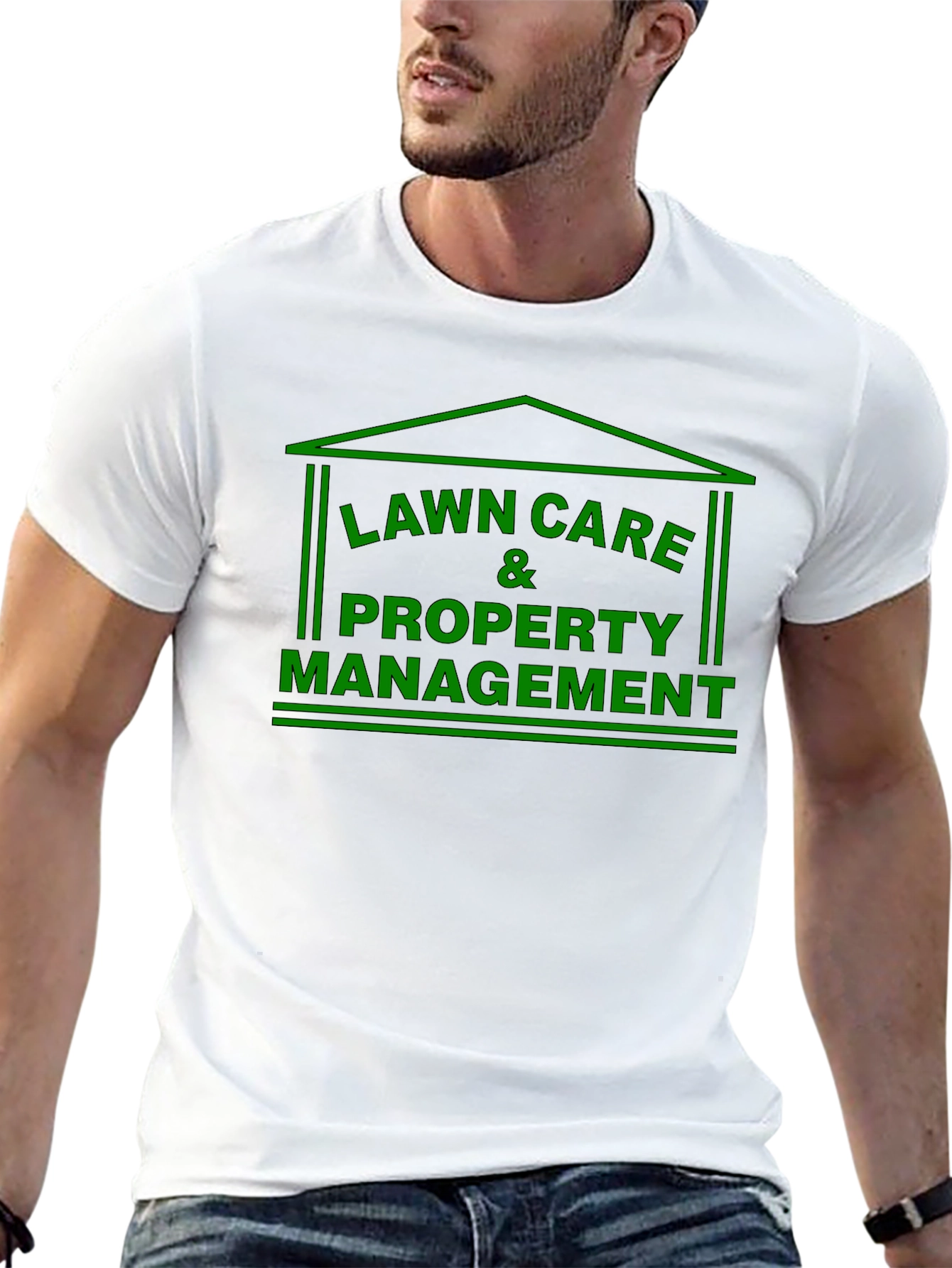 Lawn Care & Property Management Black T-Shirt