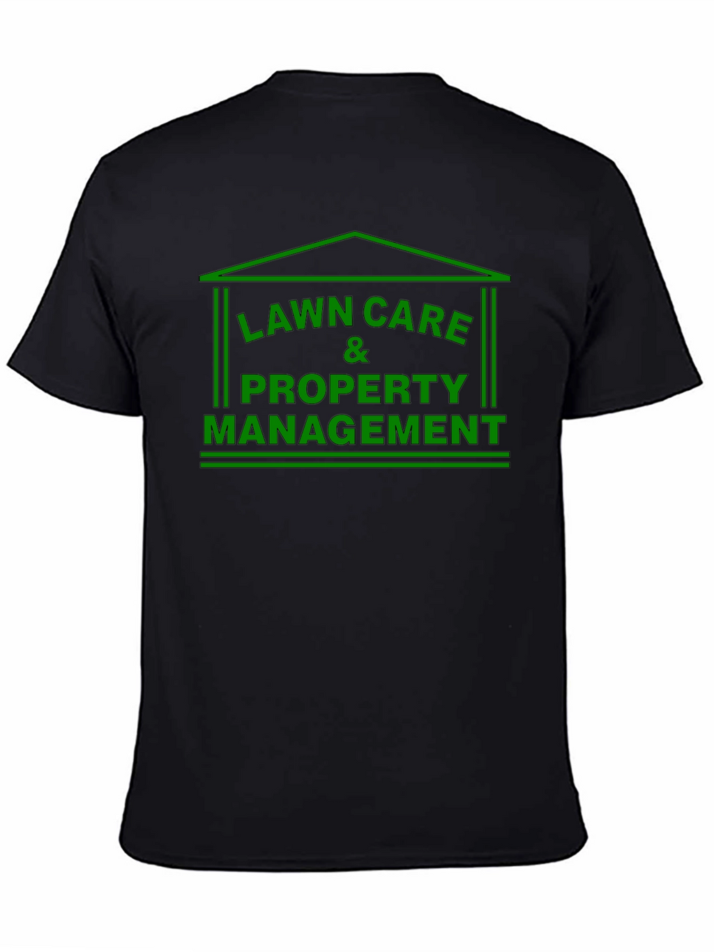Lawn Care & Property Management Black T-Shirt