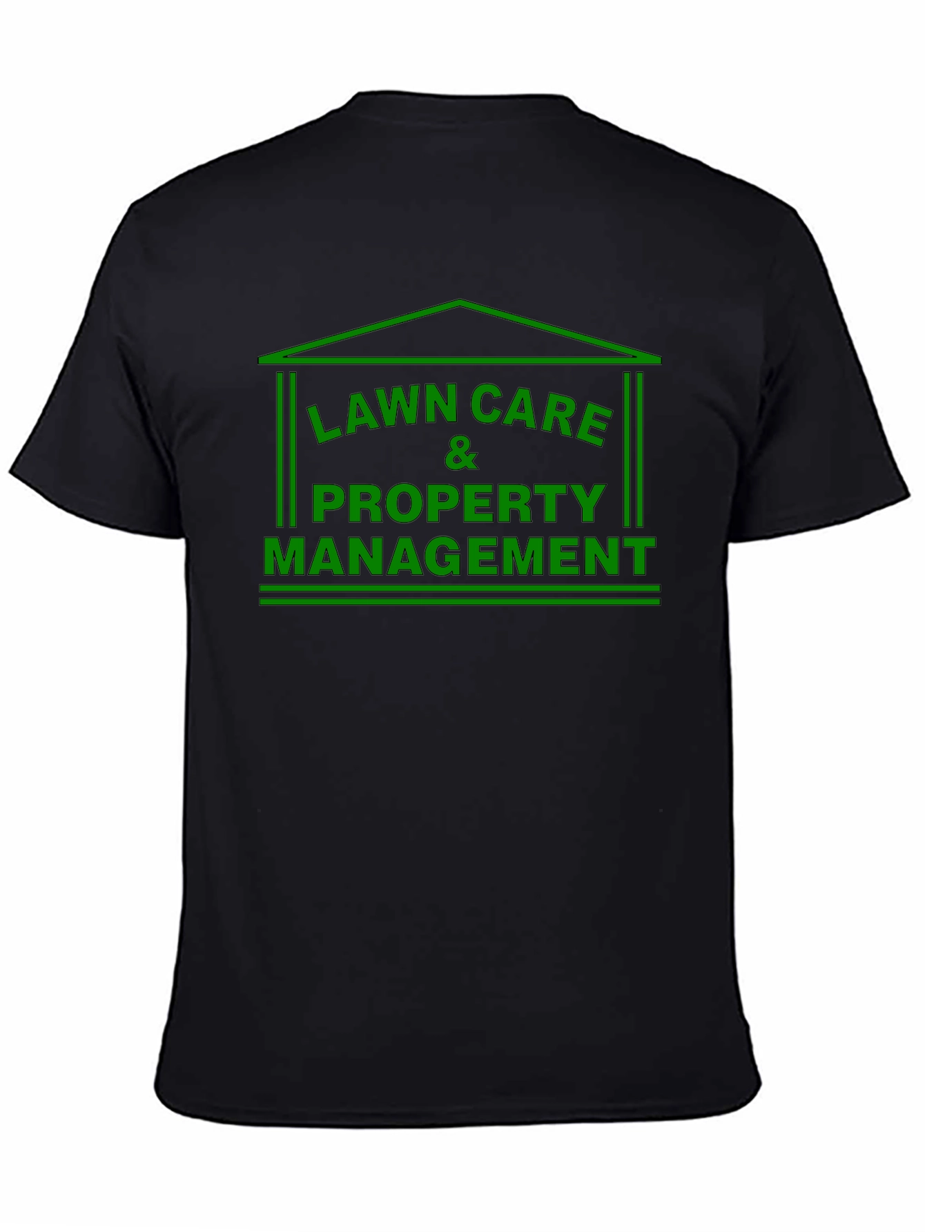 Lawn Care & Property Management Black T-Shirt
