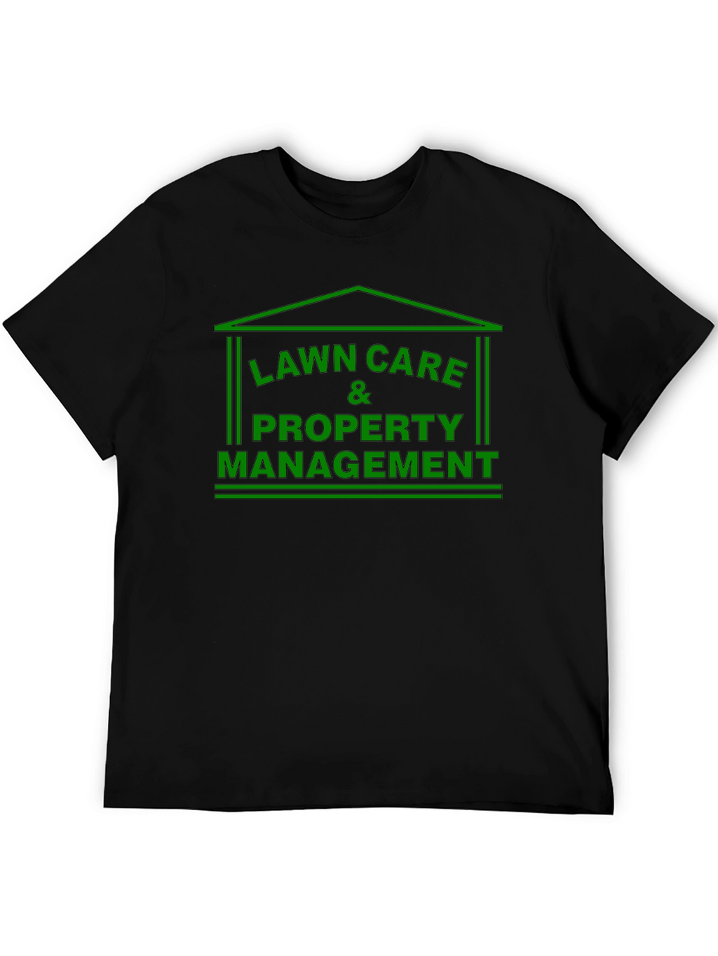 Lawn Care & Property Management Black T-Shirt