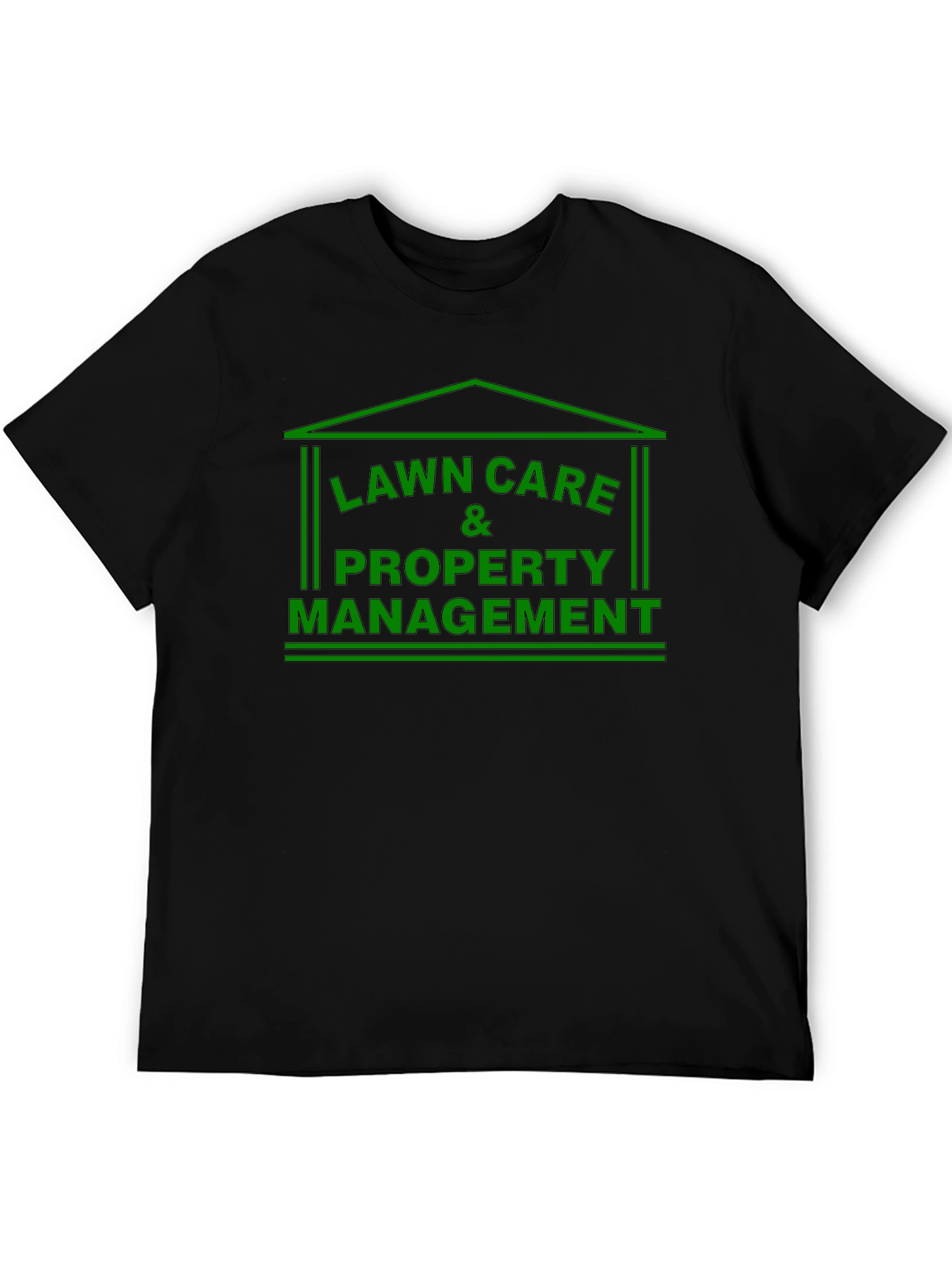 Lawn Care & Property Management Black T-Shirt