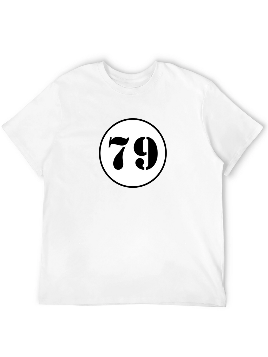 Lucky 79 Graphic Tee - Black Cotton T-Shirt