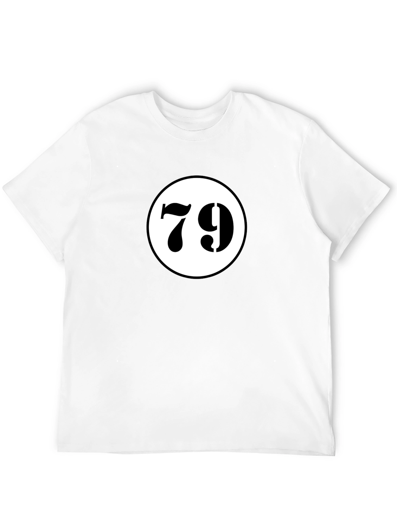 Lucky 79 Graphic Tee - Black Cotton T-Shirt