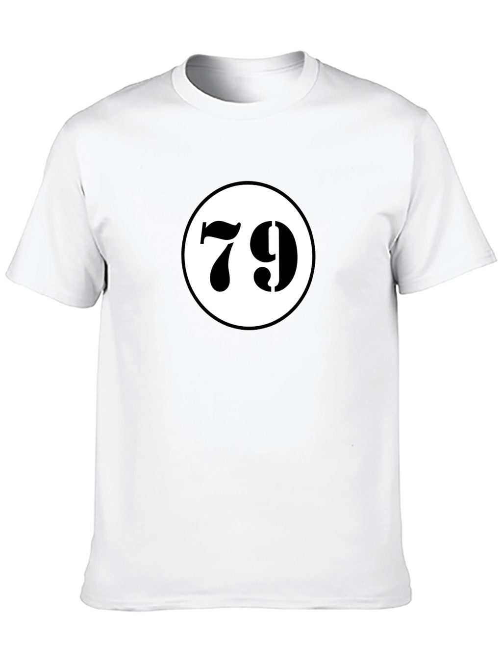 Lucky 79 Graphic Tee - Black Cotton T-Shirt