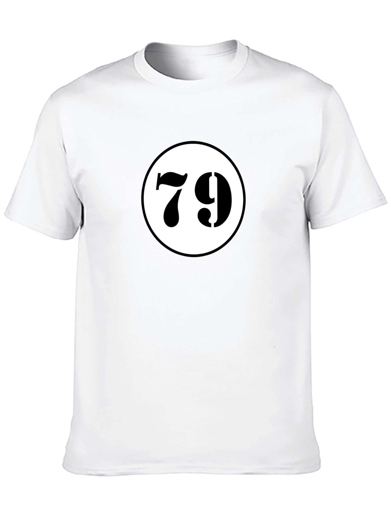 Lucky 79 Graphic Tee - Black Cotton T-Shirt