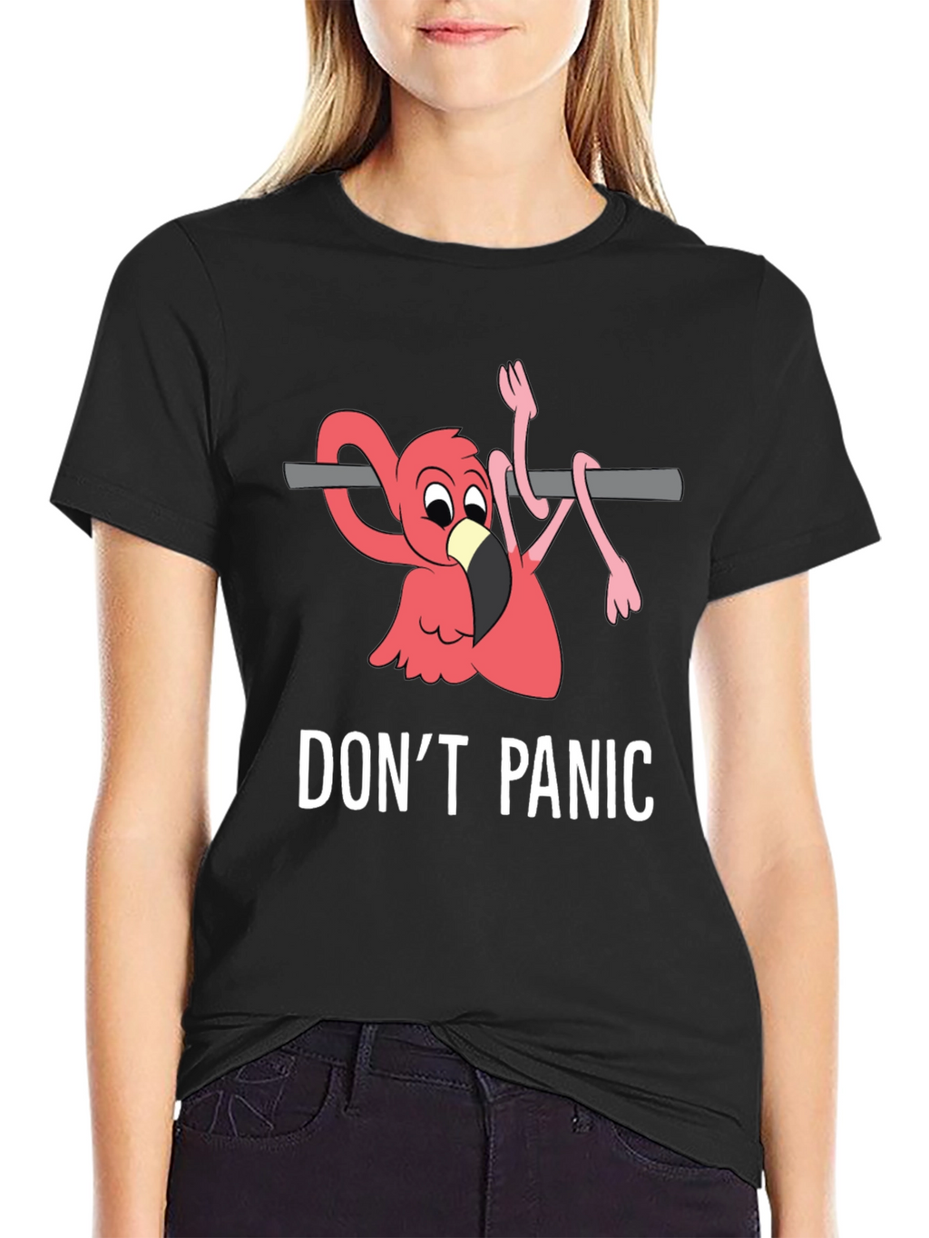 Dont Panic Flamingo T-Shirt