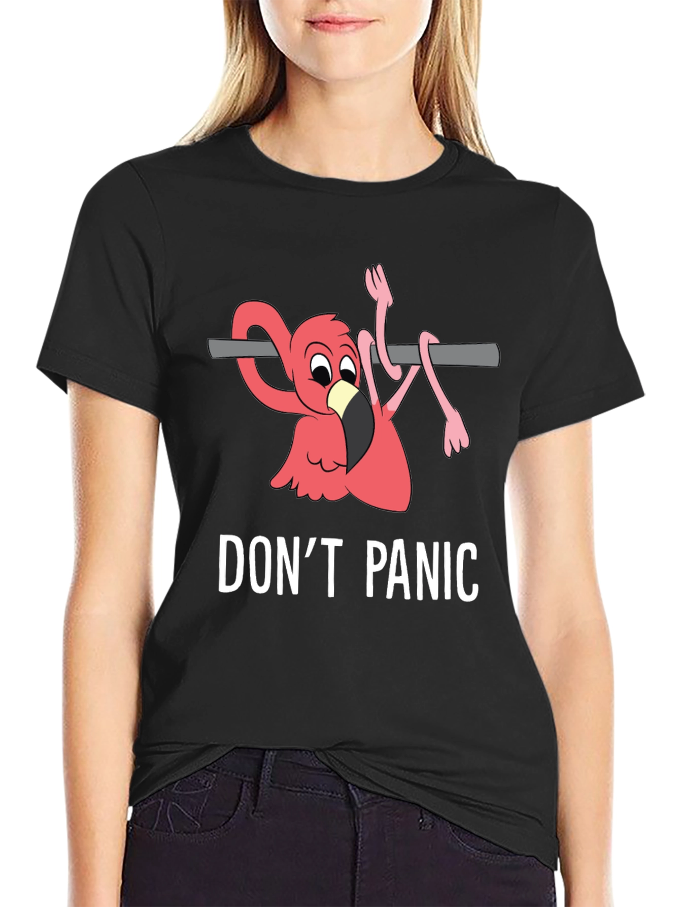 Dont Panic Flamingo T-Shirt