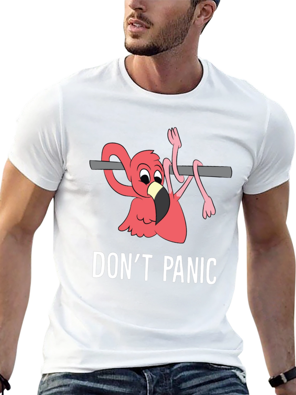 Dont Panic Flamingo T-Shirt