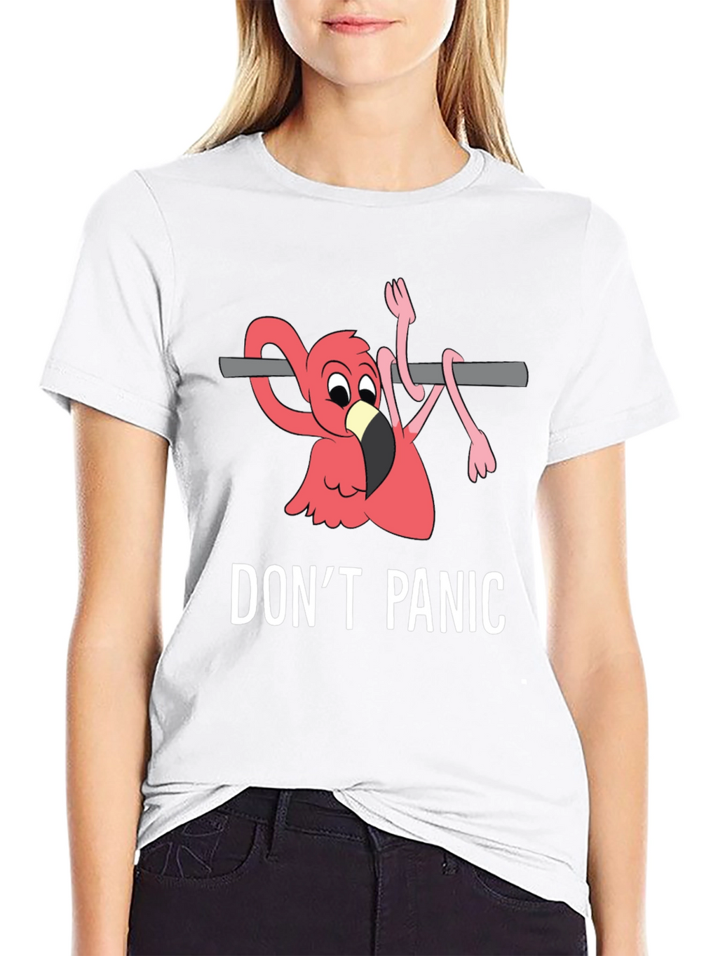 Dont Panic Flamingo T-Shirt