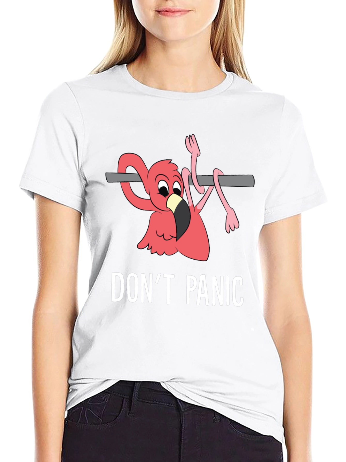Dont Panic Flamingo T-Shirt