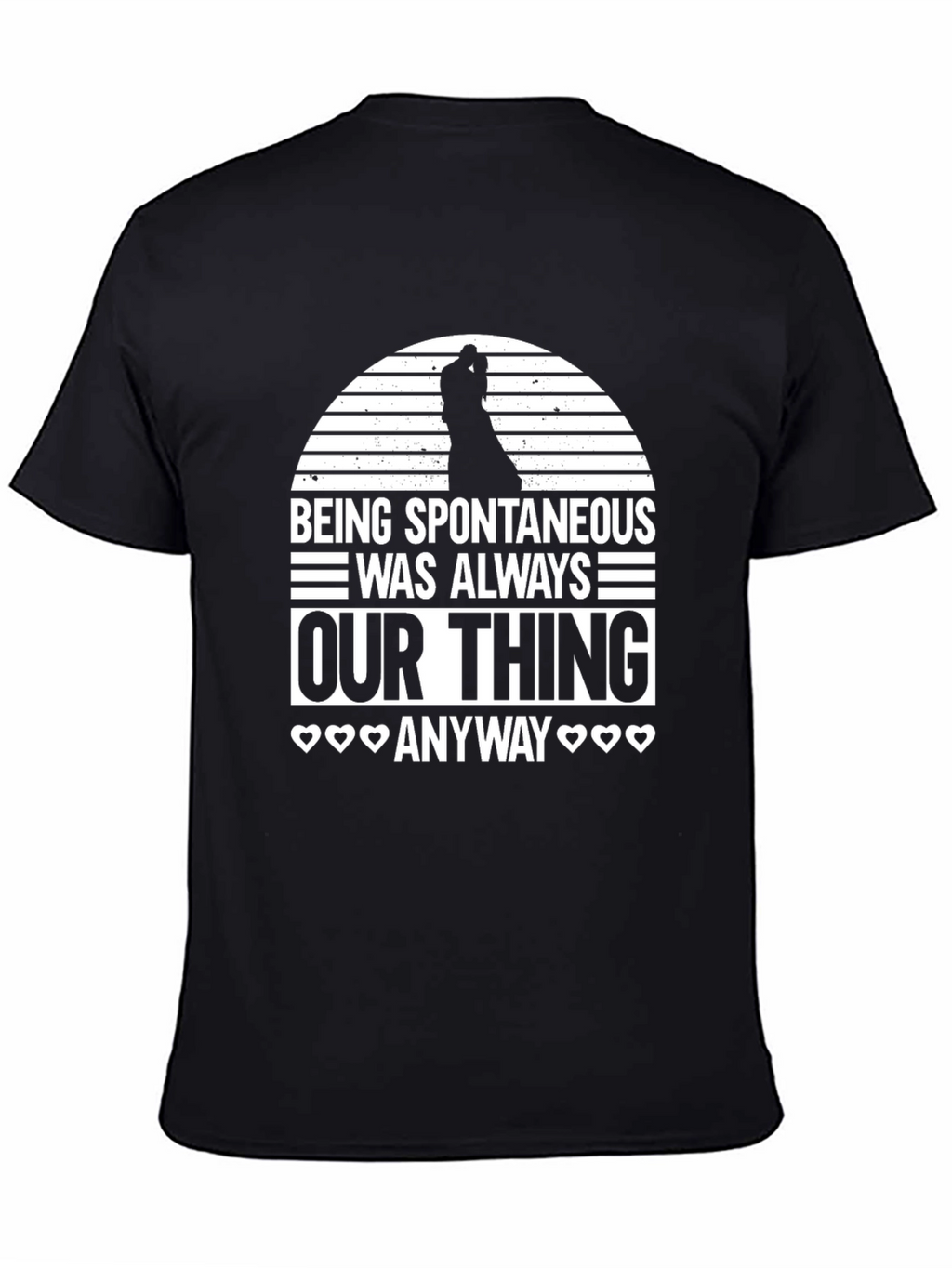 Spontaneous Thing Black Graphic Tee