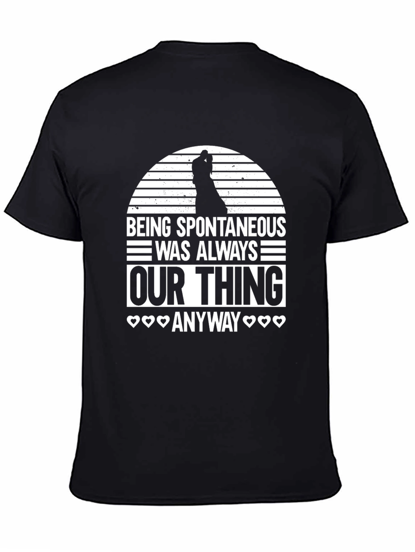 Spontaneous Thing Black Graphic Tee