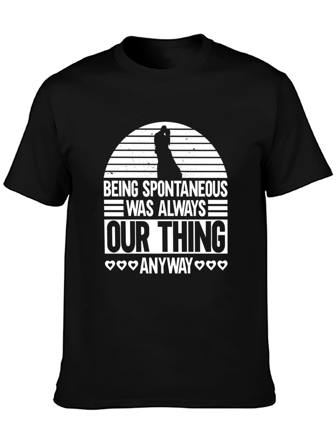 Spontaneous Thing Black Graphic Tee