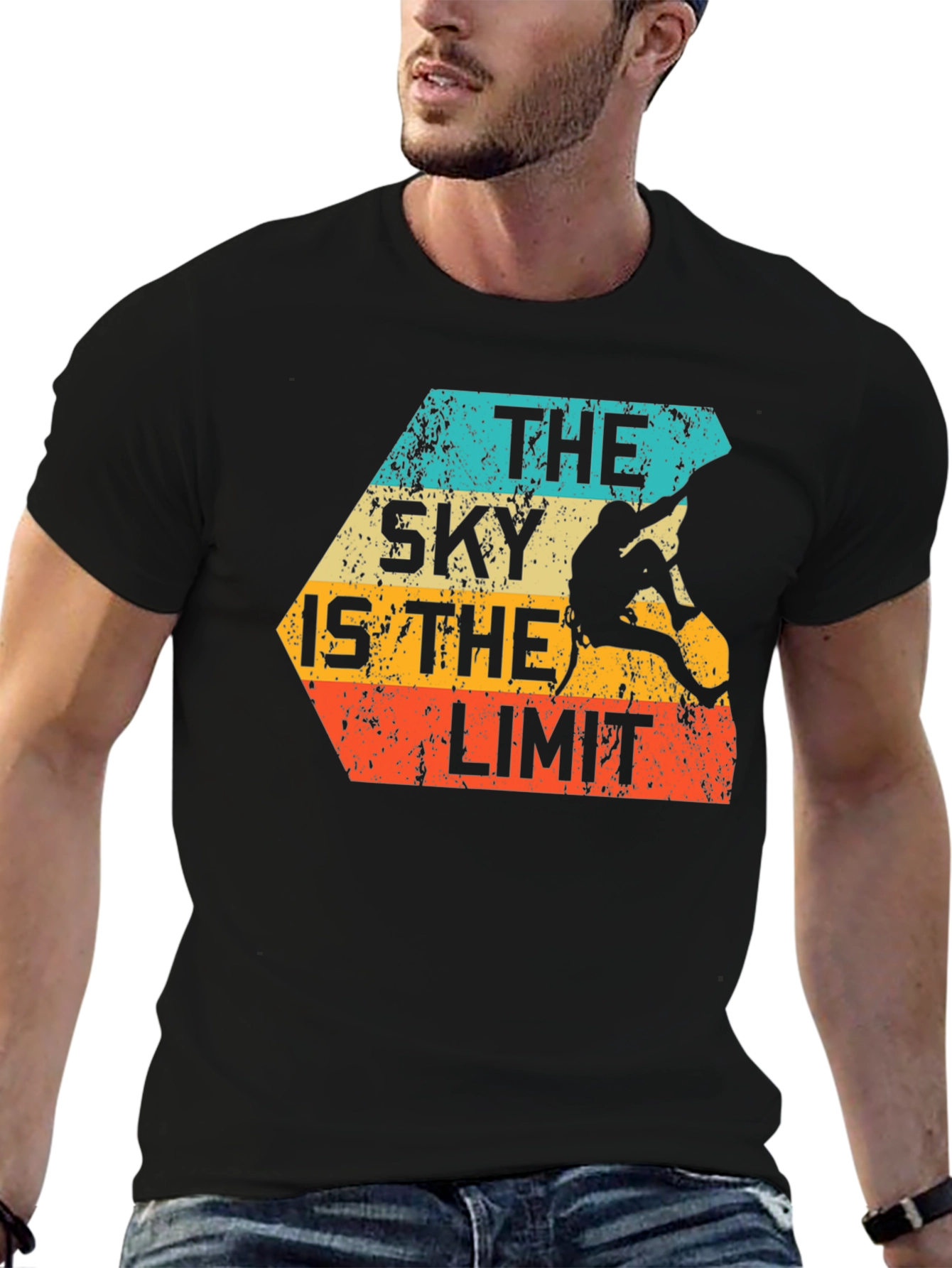 The Sky Is The Limit Climbing Graphic T-Shirt