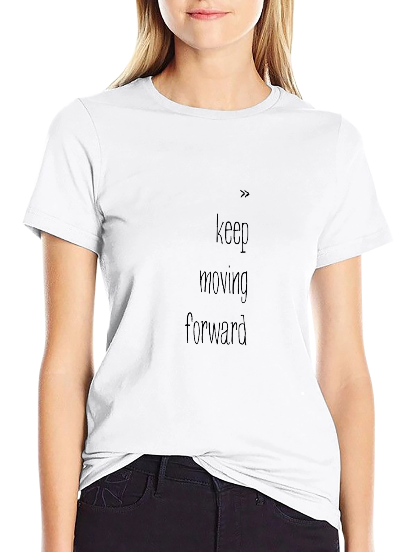 Keep Moving Forward Black T-Shirt
